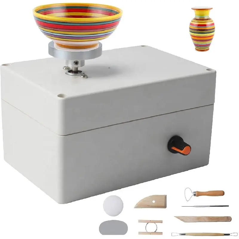 Pottery Wheel Machine, USB Pottery Making Kit mit 6Pcs Ceramic Clay Tools, Electric Pottery Wheels <span class=keywords><strong>DIY</strong></span> Kits