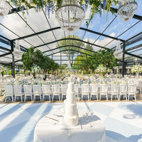 Tente de réception de haute qualité pour mariage, fête, événement, tente de réception extérieure de luxe transparente, tente de réception pour événements