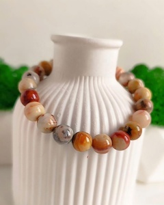 Nouveau bracelet classique minimaliste en pierres naturelles de 4/5/6 mm, cristaux de guérison, améthystes, quartz vert, jades, bijoux, cadeau - Product Image 5