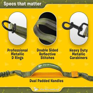2025 Bestseller Taktische Hundeleine und Halsband mit Autosicherheitsgurt - für Wandern & Sicherheitstraining - Product Image 5