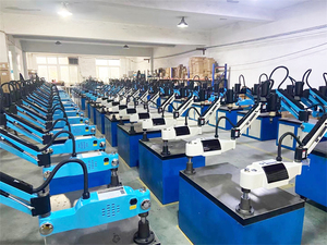 เครื่องต๊าปเกลียวไฟฟ้า CNC รุ่น M12M24M36 สีฟ้า สำหรับเจาะและต๊าปเกลียวท่อโลหะ - Product Image 6