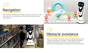 Robot réceptionniste <span class=keywords><strong>Alpha</strong></span> Schools, contrôlé par application, recharge automatique, <span class=keywords><strong>2</strong></span> caméras, écran 12 pouces, interaction vocale, navigation LDS SLAM - Product Image 6