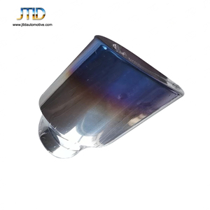 Jtld ปลายท่อไอเสียสเตนเลสสตีลคู่ปากแบนขัดเงากระจกสำหรับ Mercedes Benz Class E S C <span class=keywords><strong>C63</strong></span> AMG SINGLE Ti 1 - Product Image 5