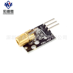 Module de capteur à tête laser micro Hongwei KY-008 A, capteur à trou traversant de 15 mm x 10 mm pour projets électroniques - Product Image 2