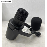Microphone filaire de studio MV7X XLR et USB, dynamique, pour podcasting, mode de nivellement automatique, construction entièrement métallique pour studio d'enregistrement