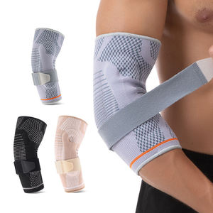 Coudière de compression en tricot 3D avec sangle réglable et coussinet en gel, stabilisateur d'articulation du coude - Product Image 1