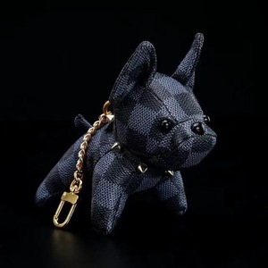 Gantungan Kunci Anjing Bulldog Kulit Asli, Penjualan Langsung Pabrik, Dekorasi Tas, Gantungan Kunci Anjing - Product Image 4