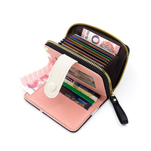 Cartera de Cuero para Mujer con Diseño de Conejito y Flores Pequeñas, Estilo Macaron, Linda Cartera de Mano con Estampado de Conejito para Niñas - Product Image 3