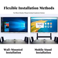 Tableaux interactifs numériques pour salles de classe, écrans tactiles 4K de 65, 75, 85 et 100 pouces, affichages interactifs intelligents pour les écoles