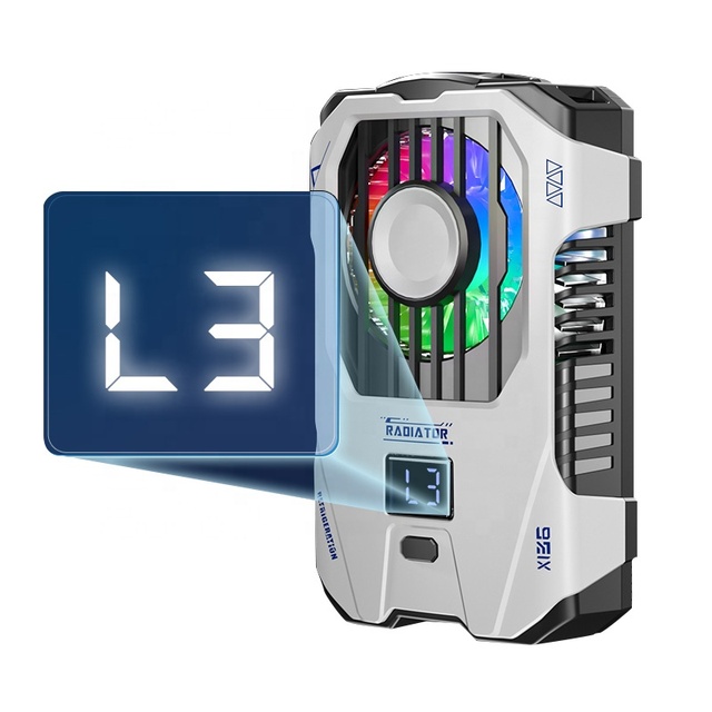 SMONAMA X136 2500mAh Phone Radiator Semiconductor Rechargeable Back Clip Mobile Phone Cooler for Gaming and Live Streaming