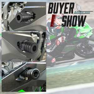 XXUN moto accessoires crash Pad protection contre les chutes systèmes de carrosserie cadre curseur pour Kawasaki Ninja <span class=keywords><strong>ZX</strong></span> <span class=keywords><strong>25</strong></span> <span class=keywords><strong>R</strong></span> ZX4R <span class=keywords><strong>ZX</strong></span> 4RR 20-23 - Product Image 4