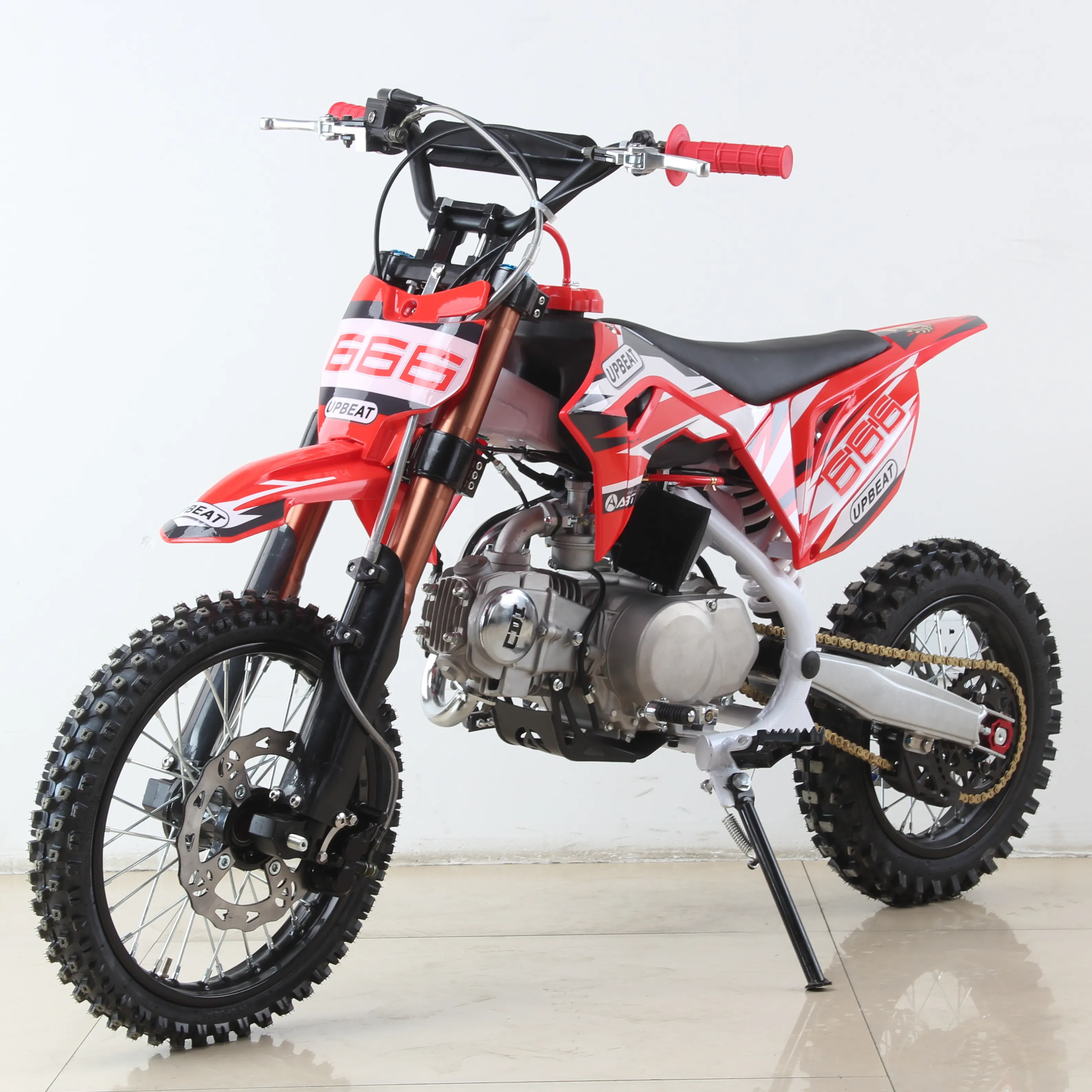 Pit Dirt Pipa Knalpot Aluminium untuk Dewasa, Kualitas Bagus Upbeat 125cc Orion Off Road Dirt Bike