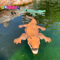 Simulación de control remoto, juguetes de natación de cocodrilo a control remoto