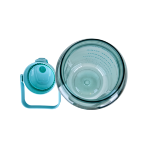 Bouteille d'eau de sport transparente en plastique avec paille, grande capacité 2000 ml, anti-fuite, pour yoga et gym, avec logo personnalisé - Product Image 4