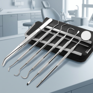 Ensemble d'instruments chirurgicaux dentaires BK Industries en acier inoxydable certifié CE, poignée ergonomique, classe II, manuel, argent, extraction dentaire - Product Image 5