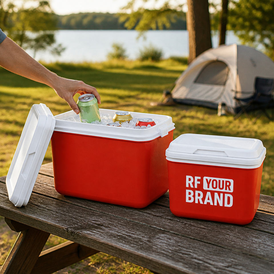 Custom Logo Printed Insulated Cooler Box Hard Ice Chest Picnic Food ...