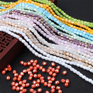 Perles à facettes en verre Cube de 6mm, bricolage fait à la main Bracelet collier <span class=keywords><strong>bijoux</strong></span> matériaux de fabrication accessoires - Product Image 3