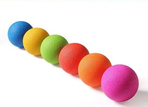 Chima bền trị liệu Yoga mềm TPR bọt massage bóng biểu tượng tùy chỉnh tay nắm Con lăn tập thể dục tập thể dục sử dụng nhà giảm lo lắng - Product Image 4