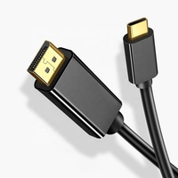 4K @ 60Hz 2K @ 165Hz adaptateur USB type-c vers DP Thunderbolt 3/4 vers cordon de Port d'affichage USB C vers DisplayPort câble de 6 pieds pour MacBook