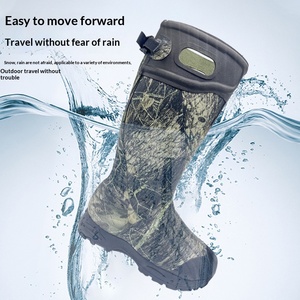 Bottes <span class=keywords><strong>de</strong></span> <span class=keywords><strong>pluie</strong></span> <span class=keywords><strong>de</strong></span> <span class=keywords><strong>chasse</strong></span> camouflage résistantes à l'usure pour hommes, chaudes, épaisses, en néoprène, montantes, imperméables, pour la pêche en extérieur, vente en gros - Product Image 3