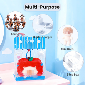 Mini sac à fermeture éclair étanche à collectionner Anime anti-poussière avec matériau en PVC EVA pour jouets en peluche et figurines affichage stockage de voyage - Product Image 5