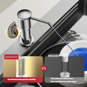 Usine personnalisé épaissi 304 distributeur de <span class=keywords><strong>savon</strong></span> en acier inoxydable tête de pompe bouteille Tube d'extension pour <span class=keywords><strong>liquide</strong></span> <span class=keywords><strong>vaisselle</strong></span> - Product Image 3