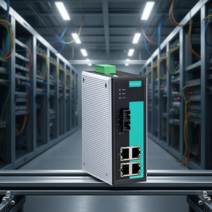 Commutateur Ethernet industriel non géré Moxa EDS-305-S-SC sur rail DIN, 4 ports - Product Image 2