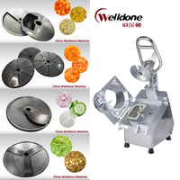 Cortadora de Verduras Multifuncional con Motor Eléctrico Welldone, Rebanadora Automática de Repollo, Máquina para Cortar Frutas, 750W/1000W, 5 Piezas