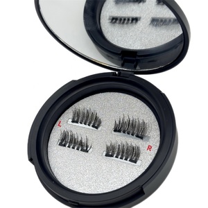 Nuevas <span class=keywords><strong>pestañas</strong></span> <span class=keywords><strong>postizas</strong></span> magnéticas cuánticas, sin <span class=keywords><strong>pegamento</strong></span>, sin delineador, hechas a mano, de pelo sintético, libres de crueldad animal, reutilizables, <span class=keywords><strong>con</strong></span> banda suave. - Product Image 2