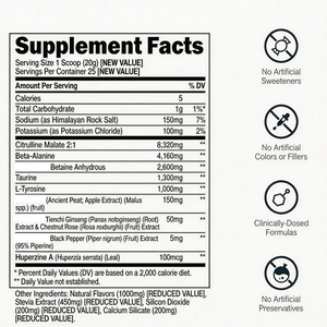 Poudre pré-entraînement sans stimulants avec <span class=keywords><strong>citrulline</strong></span> <span class=keywords><strong>malate</strong></span>, bêta-alanine et bétaine pour des pompes musculaires, une endurance et une force accrues - Product Image 5