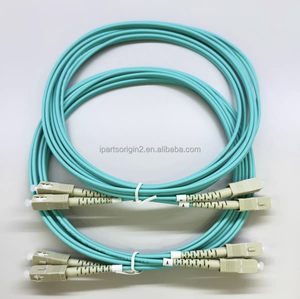 Cable de Fibra Óptica Dúplex Multimodo OM3 de 3M SC a SC, 50/125μm, Conector SC/UPC, Cable de Fibra Óptica Aqua para Redes de 10G - Product Image 5