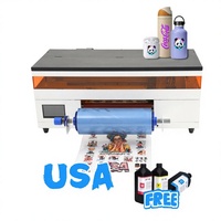 Imprimante DTF UV A3 DX7 30 cm pour plastique et acrylique, Impresora de Stickers A3 UV DTF Roll-to-Roll, Fourniture Directe Usine