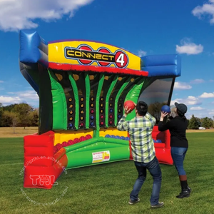 Nhà máy bán mục tiêu chụp Inflatable trò chơi bóng rổ Inflatable kết nối bốn trò chơi bóng rổ - Product Image 5