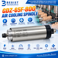 Spindle Milling CNC CS 800W Pendingin Udara ER11 220V 24000 RPM Penggerak Inverter untuk Mesin Router CNC