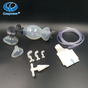 Mascherina per ossigeno per adulti Aerosol Silicone alito Kit di pronto soccorso contenuti Ambu Bag rianimatore riutilizzabile autoclavabile manuale - Product Image 3