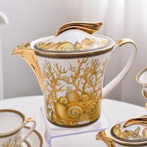 15 pièces – Nouveauté : Service à café et thé de luxe en porcelaine, style Europe occidentale, idéal pour mariages et usage domestique – Cadeau de Noël - Product Image 4
