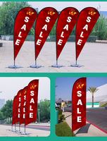 Benutzer definierte Werbe veranstaltung Outdoor Wind Werbe Teardrop Tear Drop Flying Beach Feder flaggen Banner