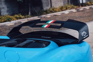 Para <span class=keywords><strong>Ferrari</strong></span> 296 GTB actualización OEM estilo fibra de carbono seco alerón trasero maletero - Product Image 5