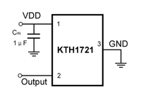 Capteur à effet Hall N-Pole à très faible consommation CONNTEK KTH1721 1.8-5.5V Sortie CMOS SMD/à travers trou TWS pour ordinateur portable, eau, gaz