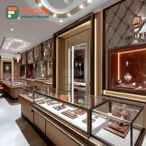 Vitrina de Exhibición de Joyería Personalizada de Alta Visibilidad, Fabricante de Vitrinas de Vidrio con Marco de Madera para Mostrador de Centro Comercial - Product Image 6