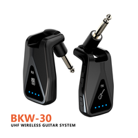 Équipement de production musicale Microphone de studio sans fil avec ensemble de micro sans fil rechargeable Transmetteur de guitare