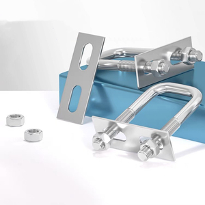 Perno en U de Acero Inoxidable 304 con 2 Tuercas, Abrazadera de Tubo en Forma de U, M6 M8 M12 M16, Liso - Product Image 2