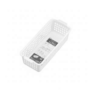 Inomata 517 ventoso lungo cesto bianco per la conservazione della cucina - Product Image 1