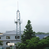 Torre di Protezione contro i Fulmini in Acciaio Zincato a Caldo ad Alta Resistenza per Stazioni Base di Telecomunicazioni