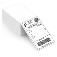 Rouleau d'étiquettes thermiques autocollantes pour imprimante, papier imperméable 4x6, transfert direct, emballage, expédition