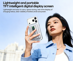 TFT Screen Power Bank PD40 <b>Type</b>-<b>C</b> <b>Cable</b> 360.Holder Magnetic Wireless Charging 10000mAh FP-52 FP-52 FP-52 FP-52 FP-52 FP-52 FP-52 - Product Image 3