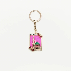 Cadeaux du Ramadan, style ethnique, petit porte-clés en forme de <span class=keywords><strong>maison</strong></span>, pendentif plaqué or, article de <span class=keywords><strong>d</strong></span>écoration, souvenir de voyage, vente directe des fabricants - Product Image 3