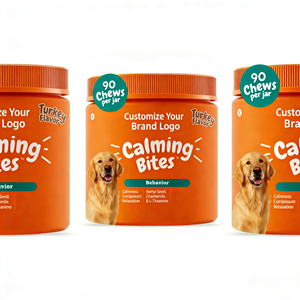 Friandises apaisantes à étiquette privée OEM - Mélange biologique de compléments alimentaires pour animaux de compagnie pour soulager l'anxiété et la gestion du stress - Product Image 1