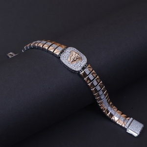 SATVA <b>SILVER</b> Premium Rhodium Plated Chain Link Bracelet Fashion Trendy Elegant Jewelry Accessory <b>for</b> Women <b>Men</b> Daily Wear Party - Product Image 1