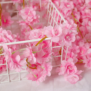 Guirlandes artificielles de fleurs de cerisier en soie, 100cm-200cm, pour mariage, décoration intérieure, accessoires de photographie - Product Image 4